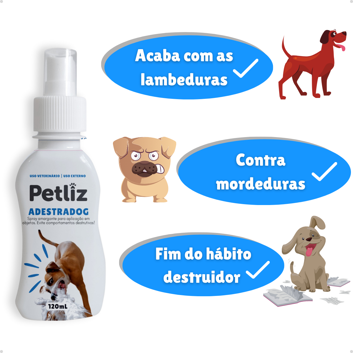 AdestraDog Petliz 120ml - Imagem 3