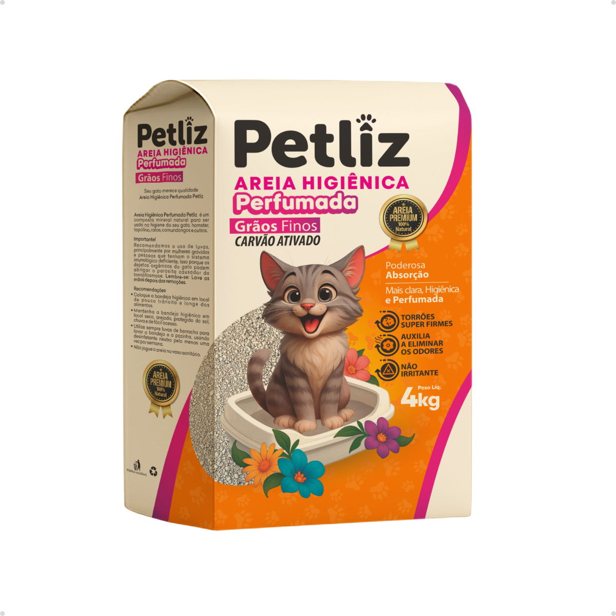 Areia Higiênica Petliz para Gatos – 4 kg - Imagem 6