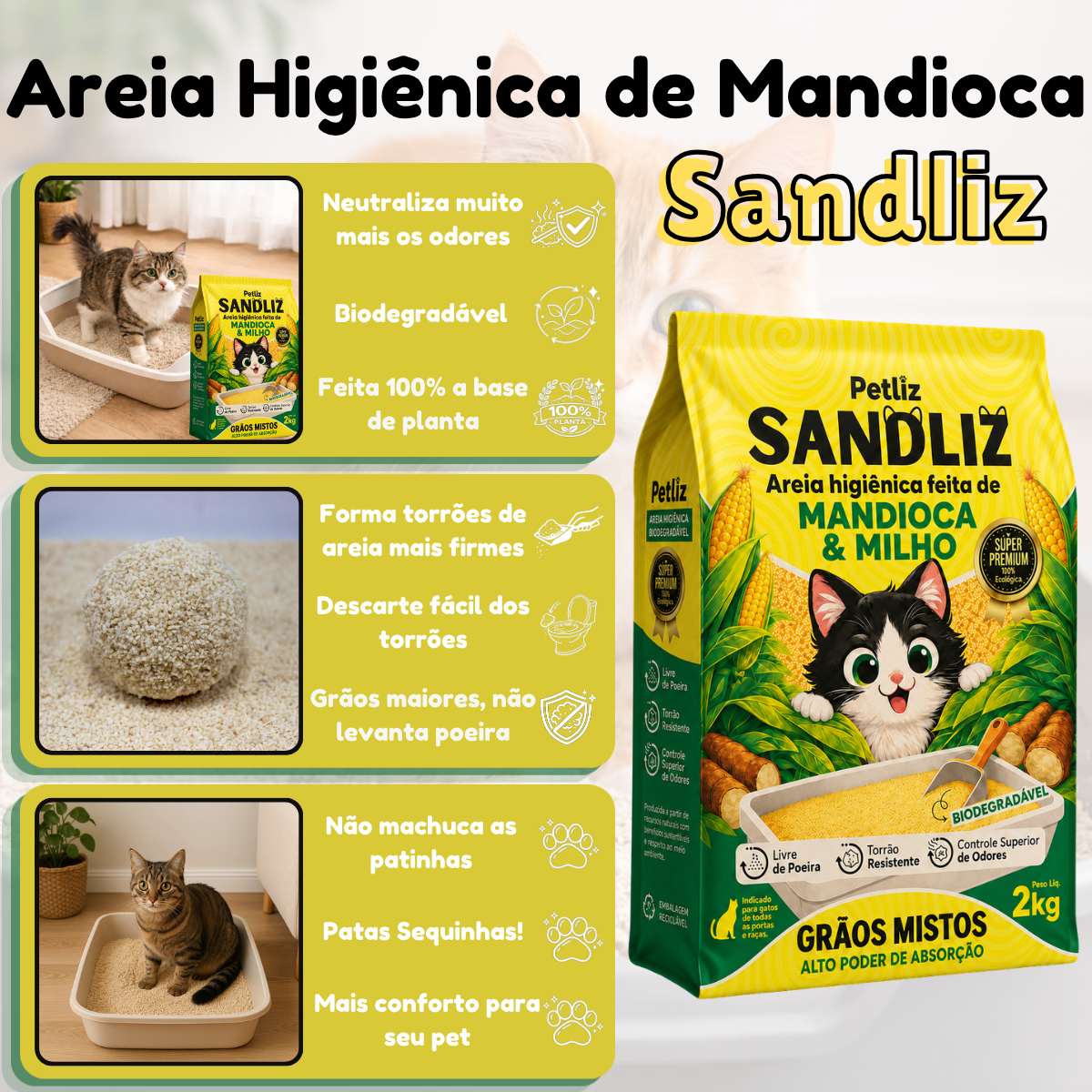 Areia Higiênica SandLiz - Imagem 5
