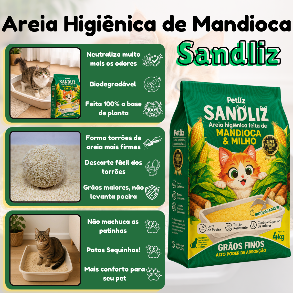Areia Higiênica SandLiz - Imagem 8
