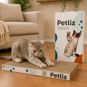 Arranhador Plano Petliz em Papelão para Gatos