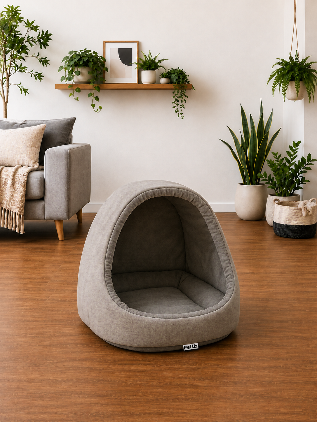 Toca Iglu Pet Acolchoada para Cães e Gatos