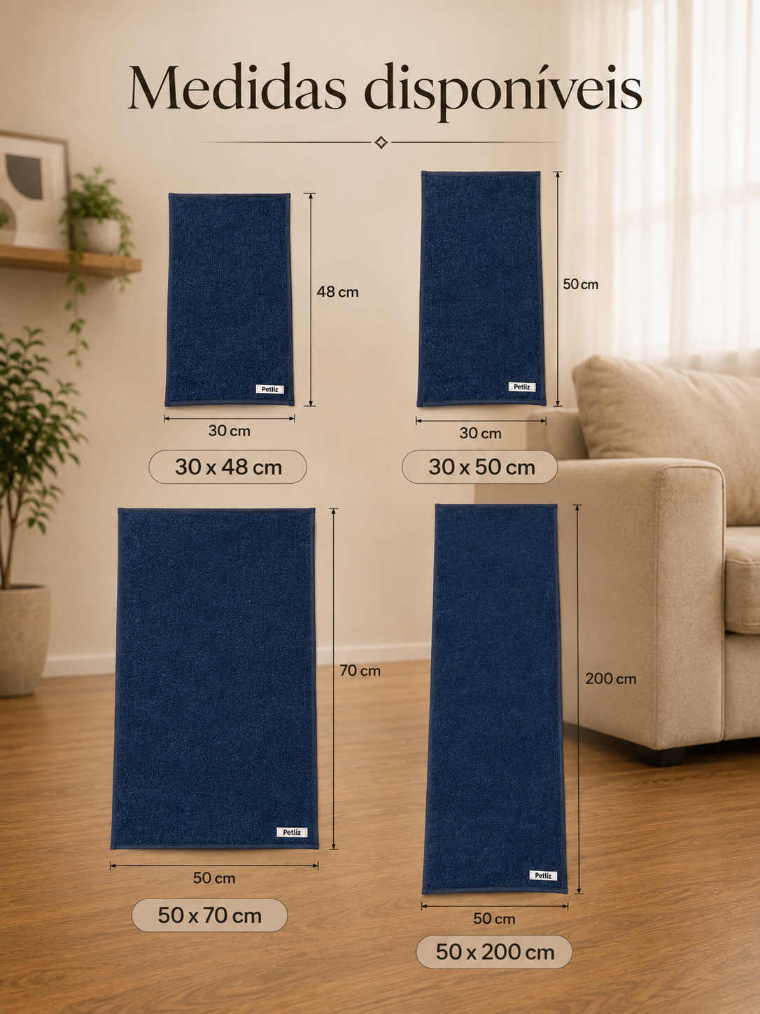 Carpete Arranhador Protetor de Sofá para Gatos com Presilhas - Imagem 4