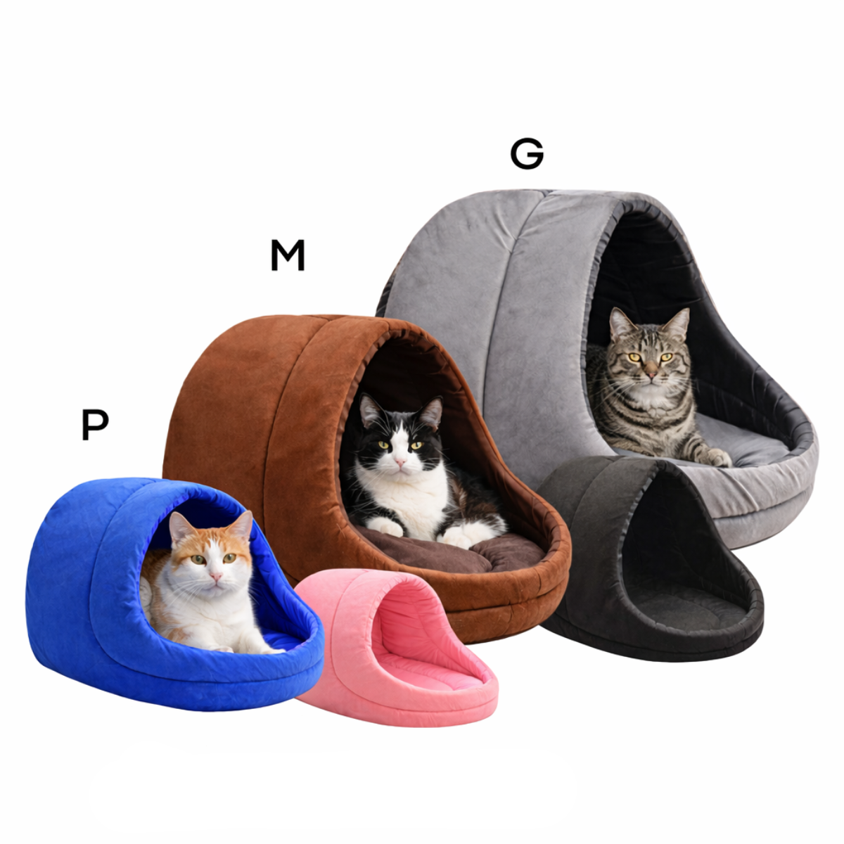 Toca Iglu Pet Acolchoada para Cães e Gatos - Imagem 7