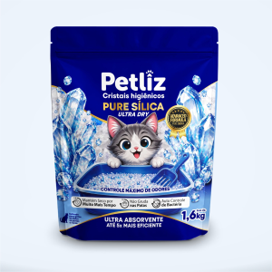 Areia Higiênica Petliz Cristais de Sílica para Gatos 1,6 kg