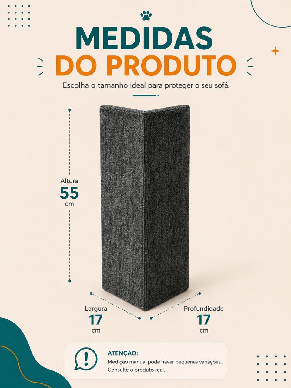 Arranhador de Canto para Sofá para Gatos – 55 cm - Imagem 5