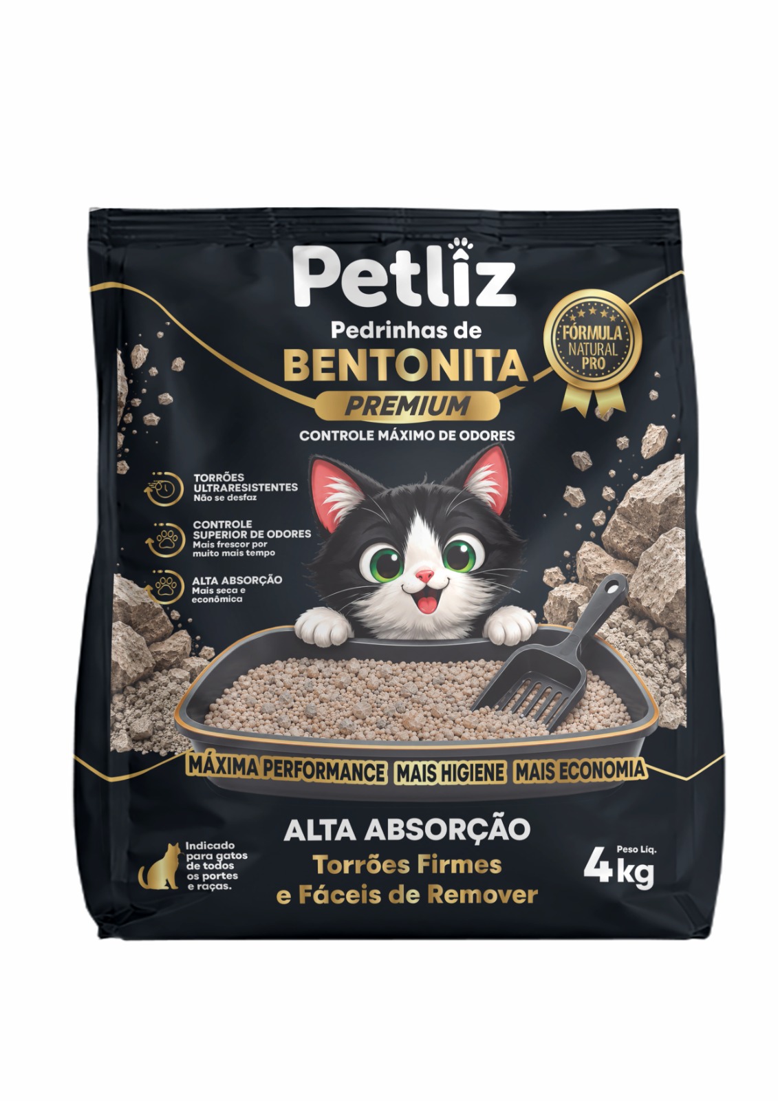 Areia/Granulado Higiênico Petliz para Gatos – 4kg
