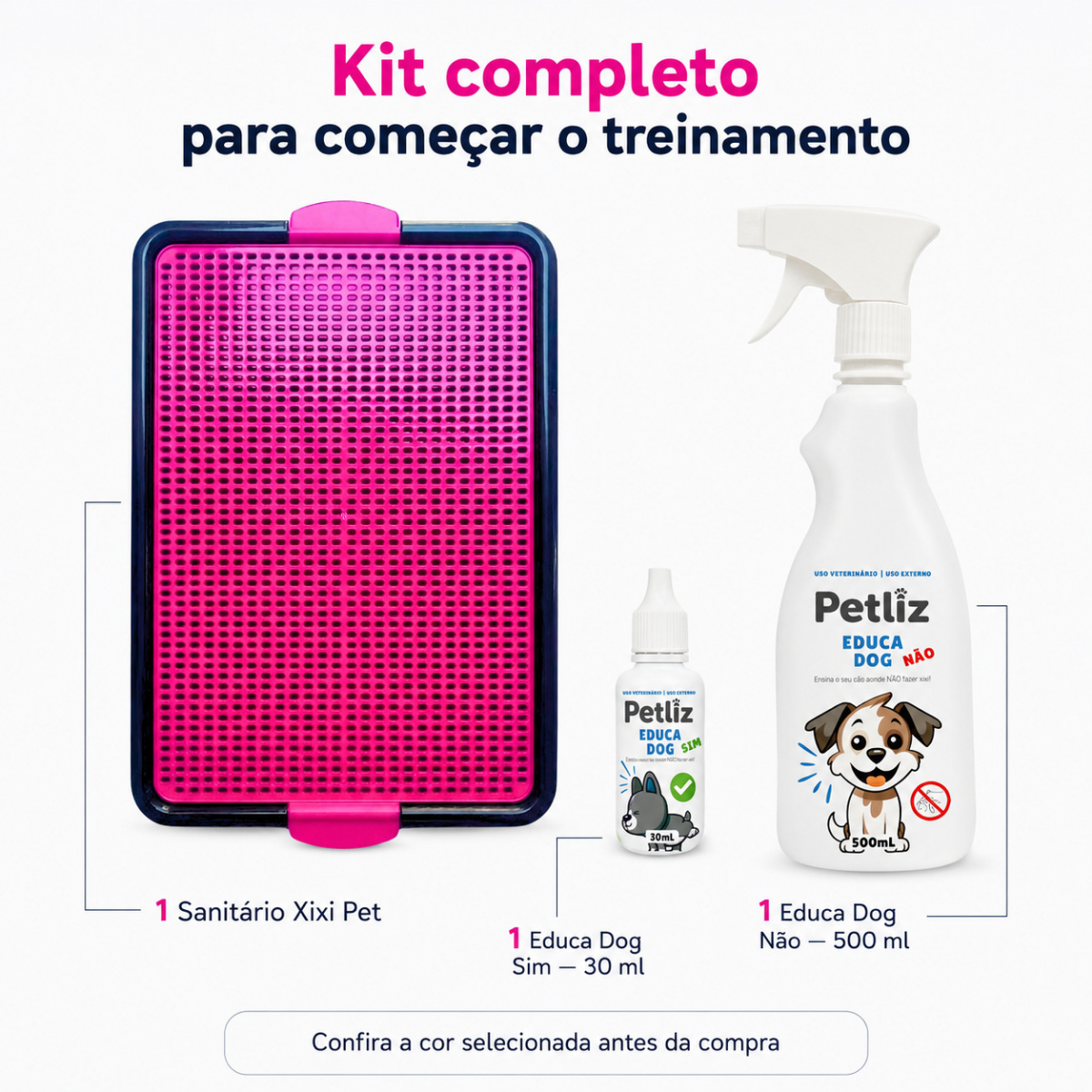 Kit Sanitário Canino Xixi Dog + Educadores Petliz - Imagem 7