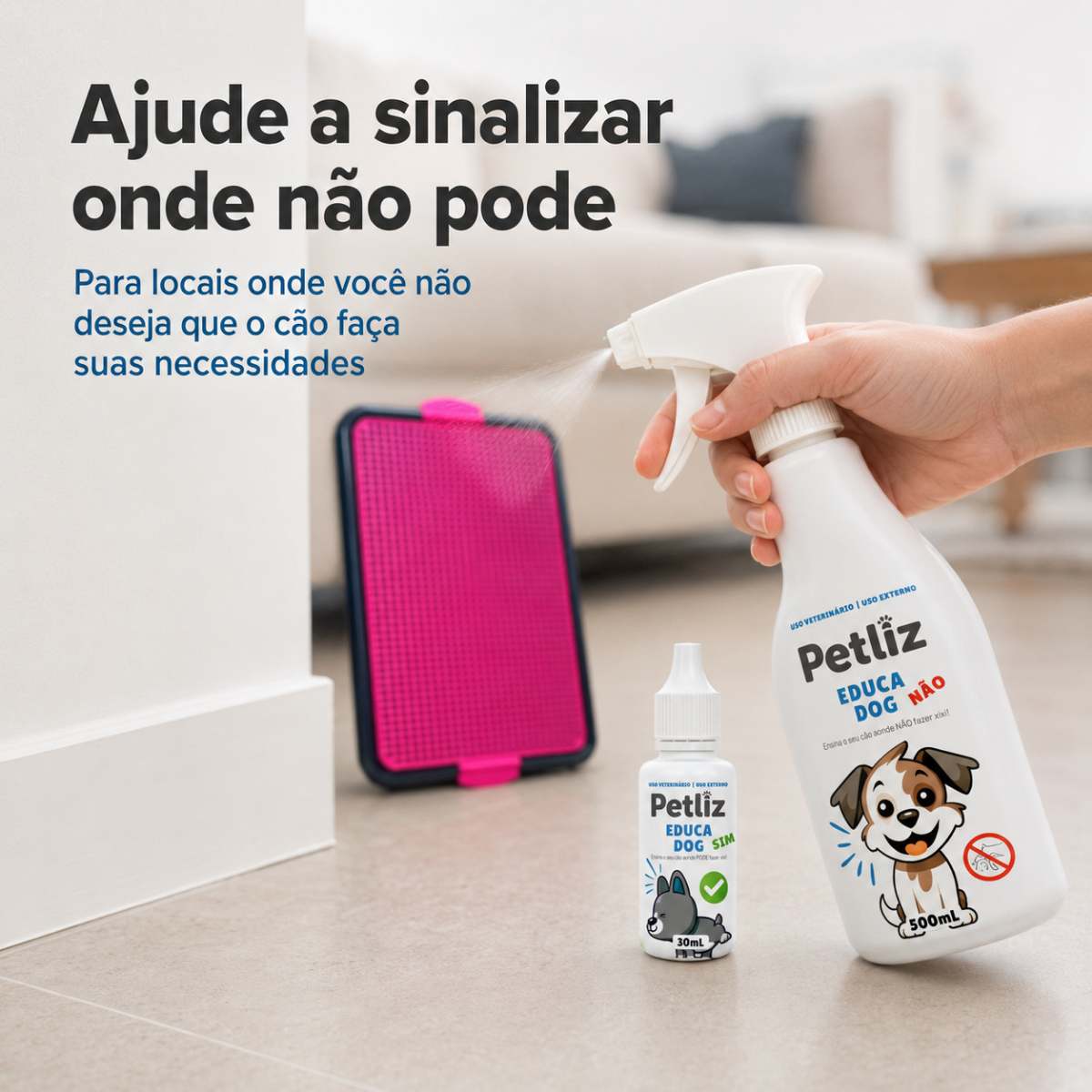 Kit Sanitário Canino Xixi Dog + Educadores Petliz - Imagem 5