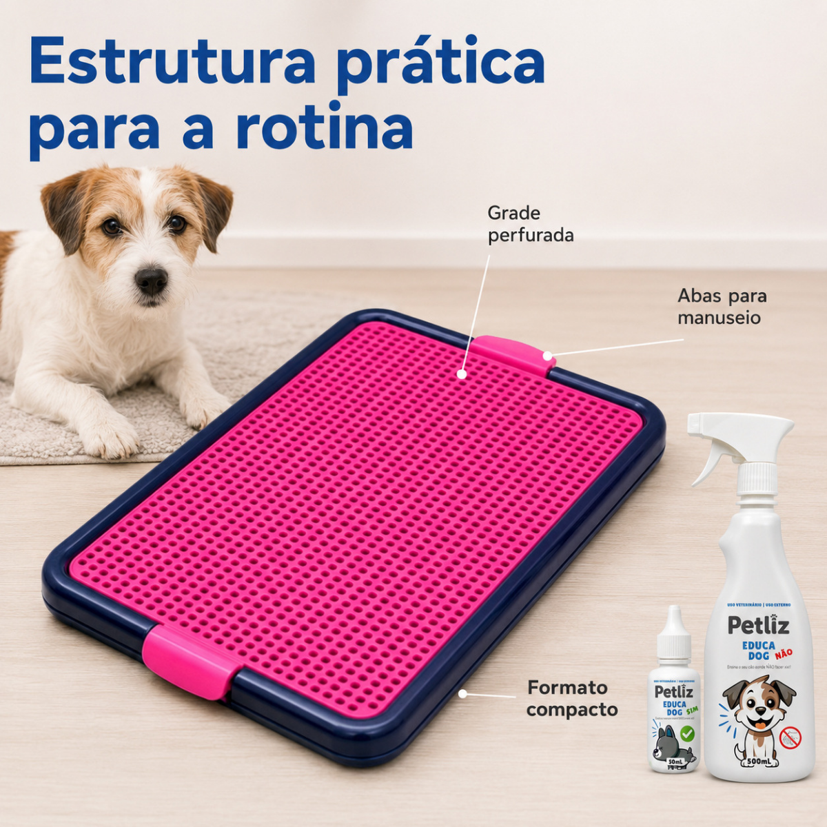 Kit Sanitário Canino Xixi Dog + Educadores Petliz - Imagem 6