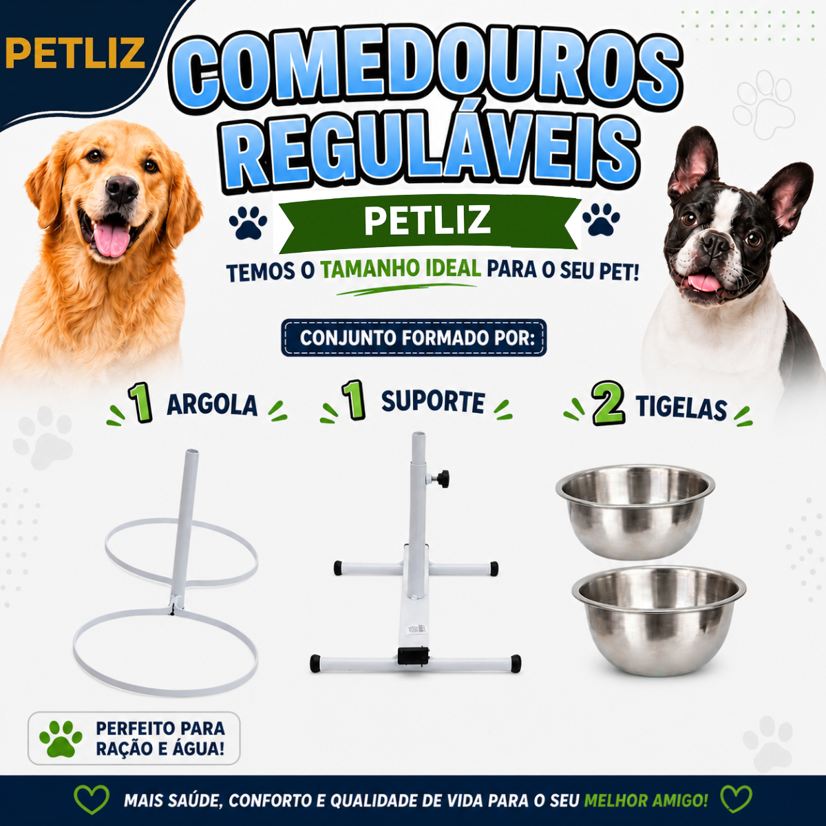 Comedouro Regulável Petliz - Imagem 7