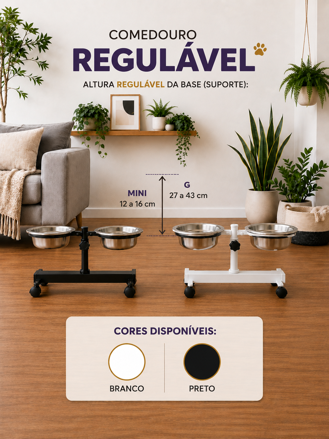 Comedouro Regulável Petliz - Imagem 3