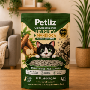 Areia Petliz Bentonita + Mandioca 4kg