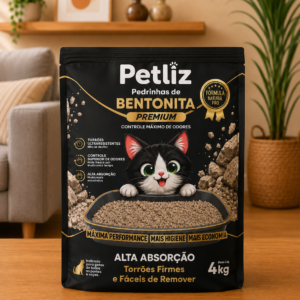 Areia Petliz Bentonita Premium 4kg