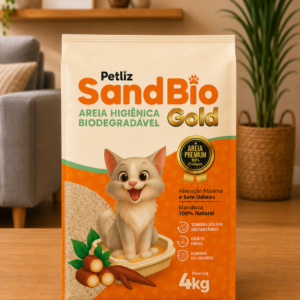 Areia Petliz SandBio Gold Mandioca 4kg
