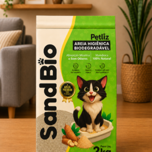 Areia Petliz SandBio Biodegradável 2kg