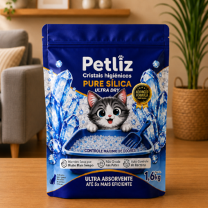 Areia Petliz Pure Sílica Ultra Dry 1,6kg