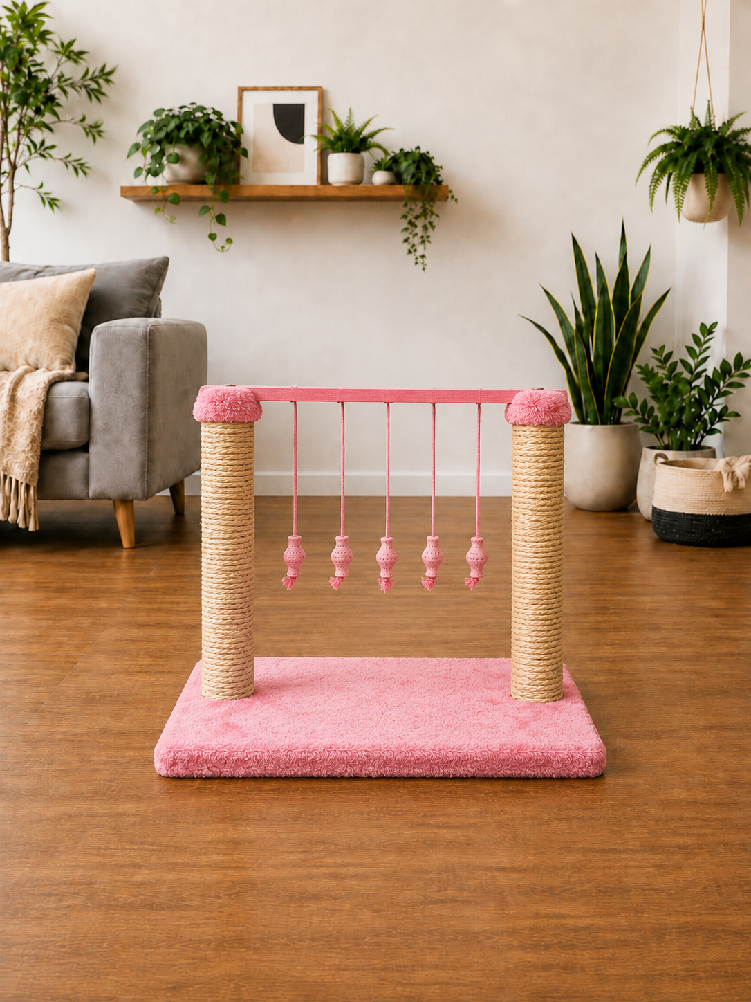 Arranhador Sisal Interativo Varal de Gato - Imagem 2