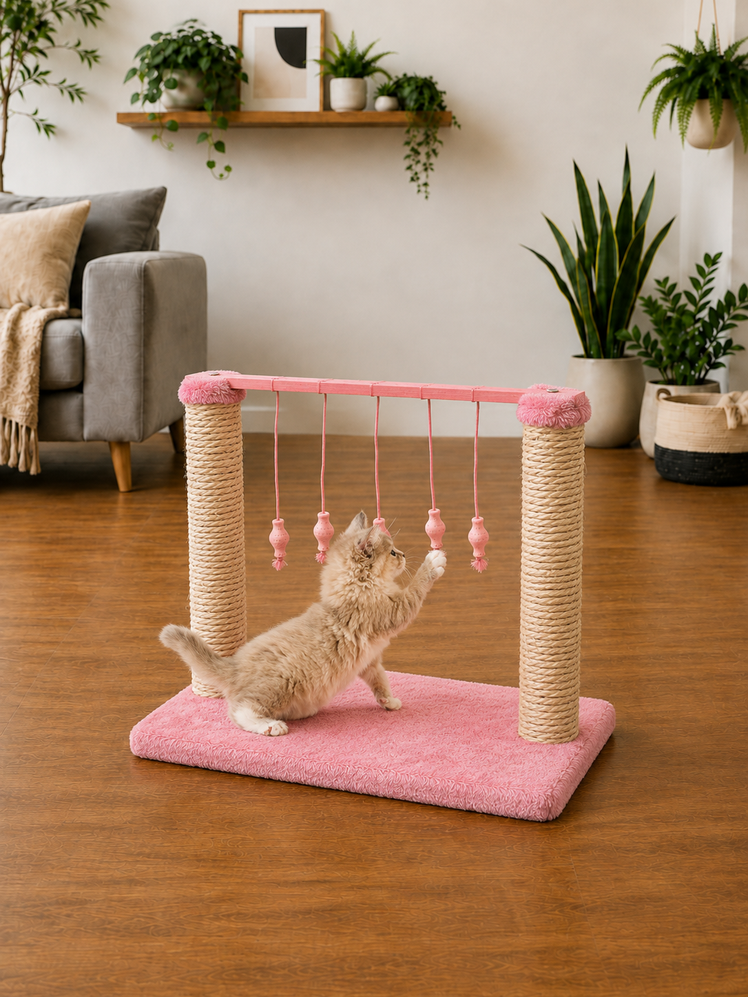 Arranhador Sisal Interativo Varal de Gato - Imagem 4