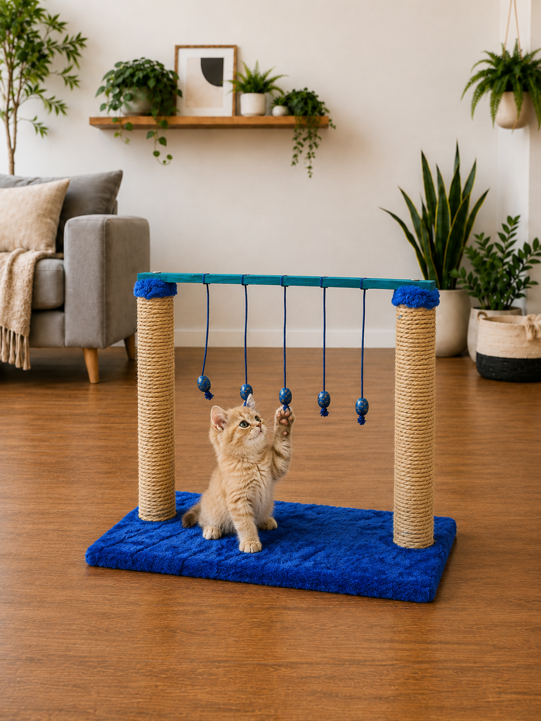 Arranhador Sisal Interativo Varal de Gato - Imagem 5