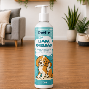 Petliz Limpa Orelhas 120ml – Higiene e Cuidado dos Ouvidos