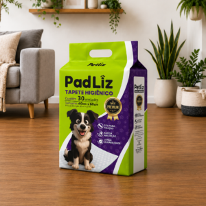 Tapete Higiênico Petliz PadLiz Premium 60x60cm – 30 Unidades