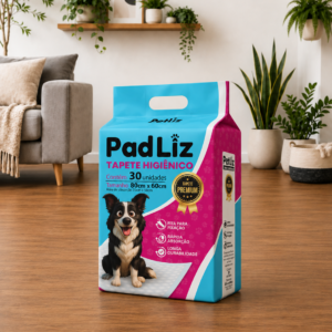Tapete Higiênico Petliz PadLiz Premium 80x60cm – 30 Unidades