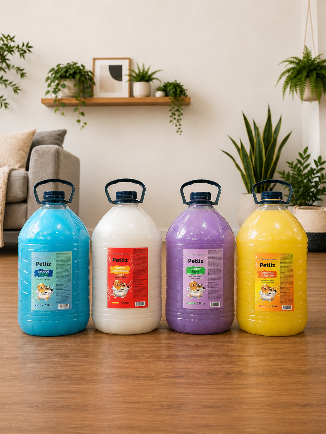 Shampoo e Condicionador Petliz 5 Litros para Cães e Gatos