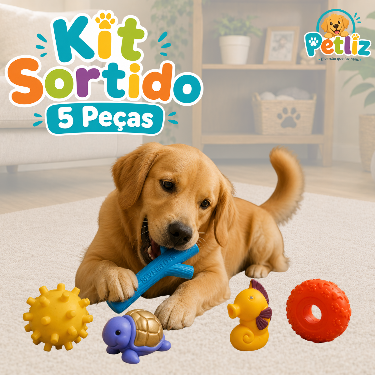 Kit de Brinquedos Sortidos para Pets - Imagem 5