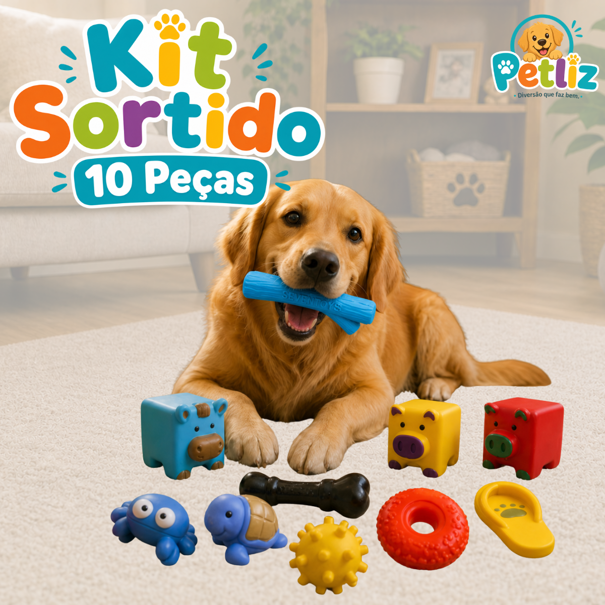 Kit de Brinquedos Sortidos para Pets - Imagem 3