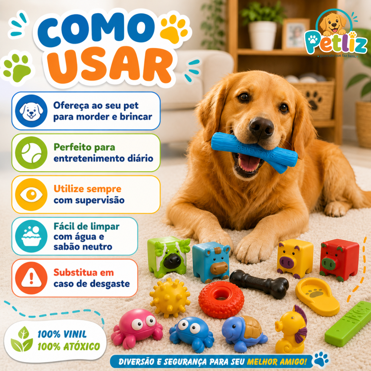 Kit de Brinquedos Sortidos para Pets - Imagem 7