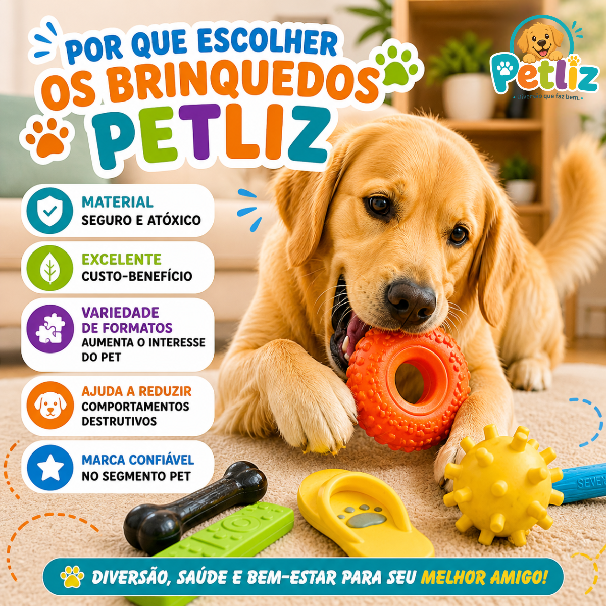 Kit de Brinquedos Sortidos para Pets - Imagem 9