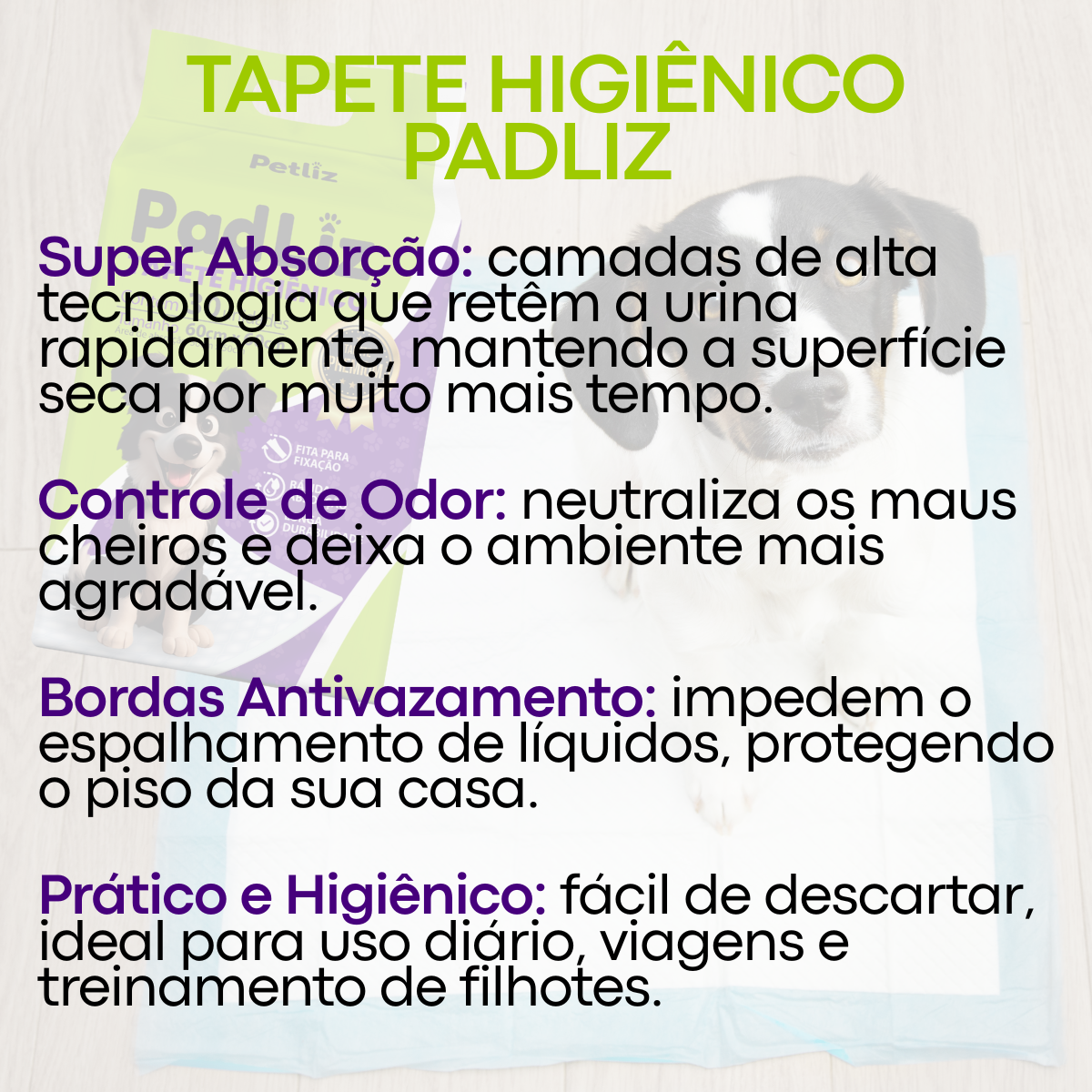 Tapete Higiênico PadLiz – Pacote com 30 Unidades - Imagem 10