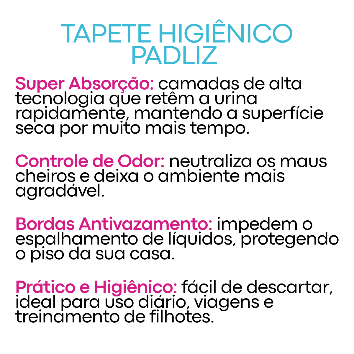 Tapete Higiênico PadLiz – Pacote com 30 Unidades - Imagem 12