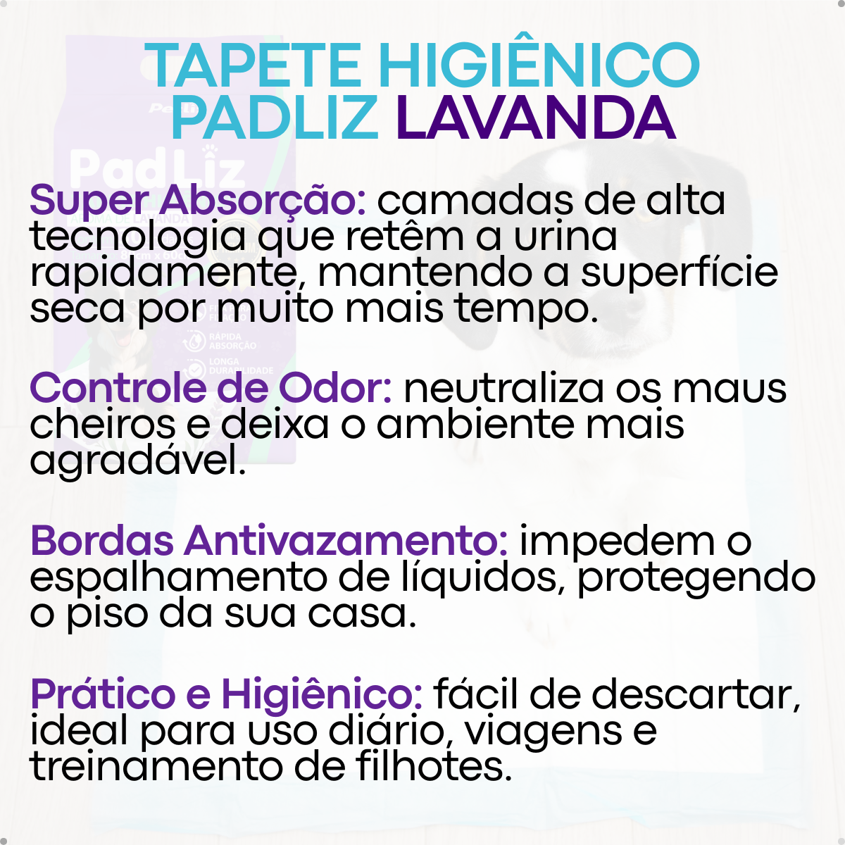 Tapete Higiênico PadLiz – Pacote com 30 Unidades - Imagem 13