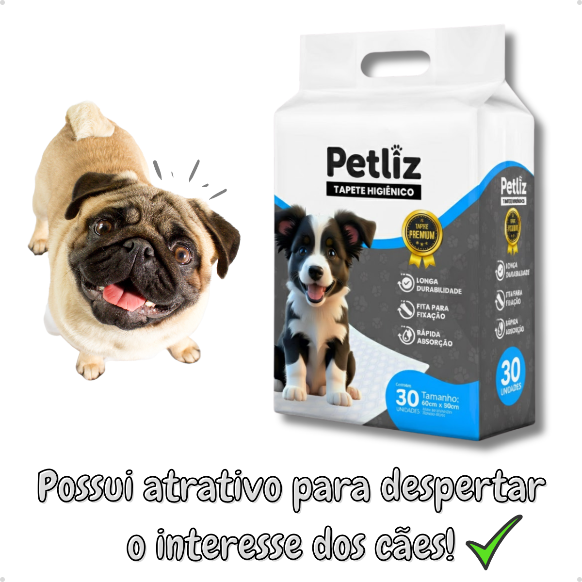 Tapete Higiênico Petliz - 30 unidades - Imagem 5