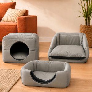 Cama Toca 3 em 1 para Cães e Gatos