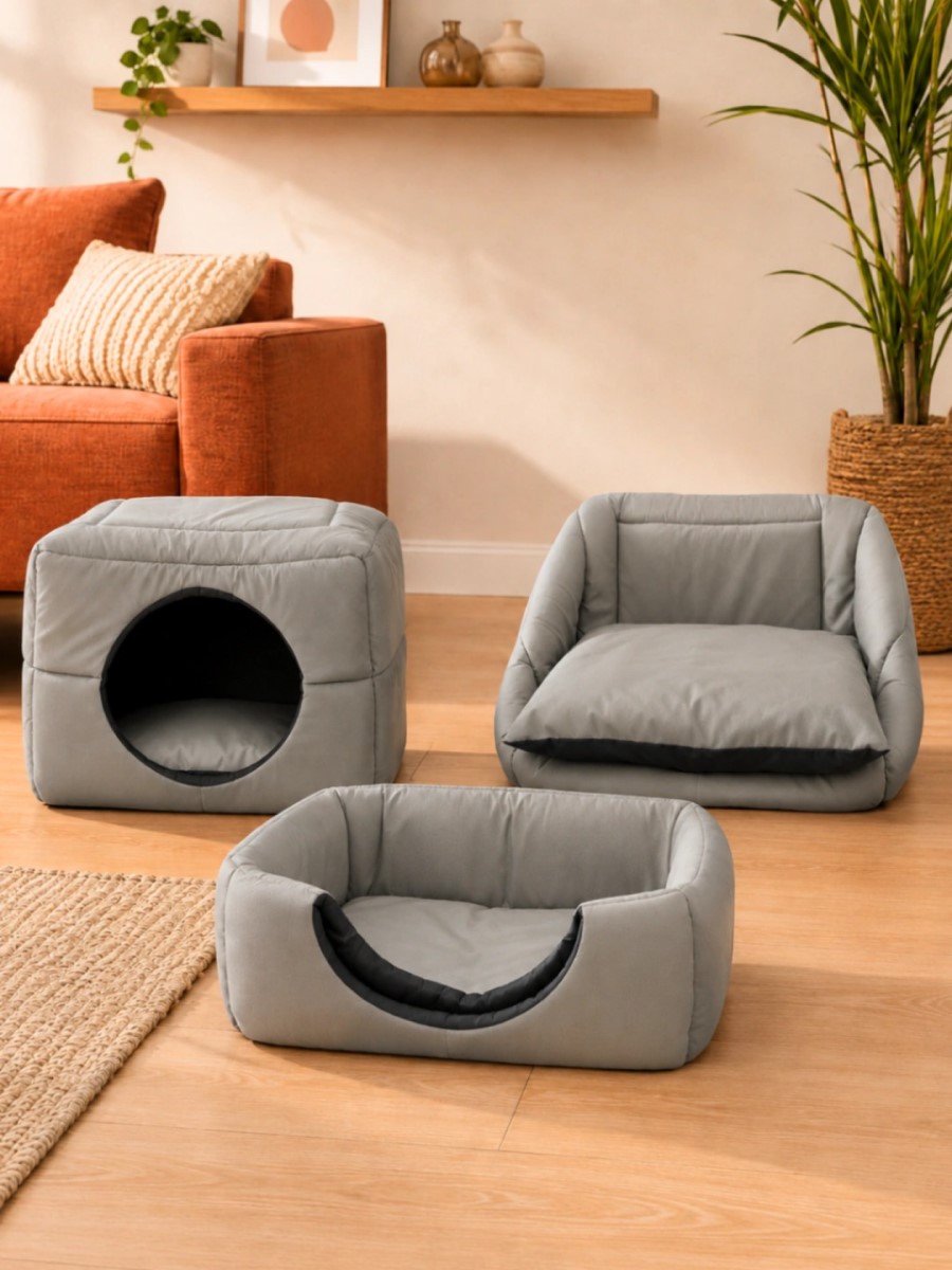 Cama Toca 3 em 1 para Cães e Gatos