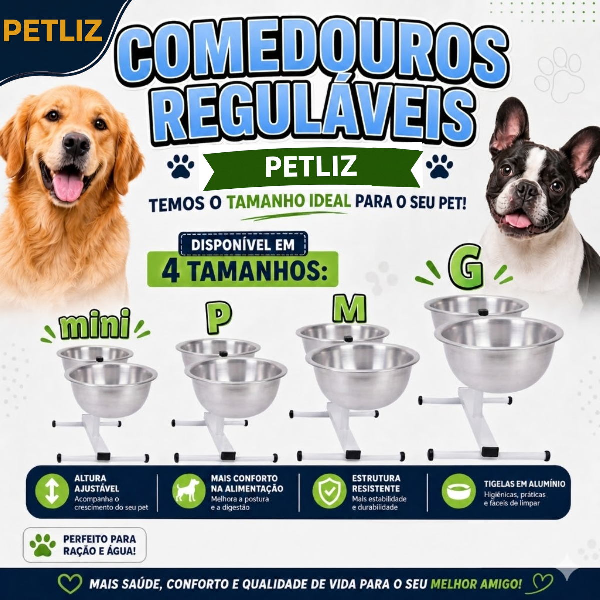 Comedouro Regulável Petliz - Imagem 8