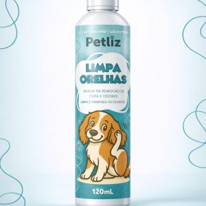 Petliz Limpa Orelhas 120ml – Higiene e Cuidado dos Ouvidos