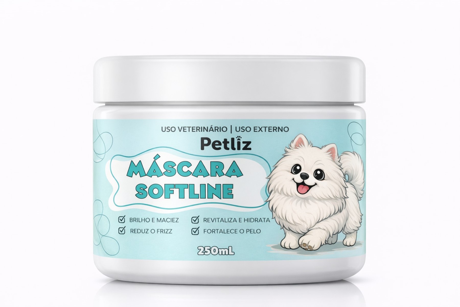 Petliz Máscara Softline 250ml – Hidratação, Brilho e Maciez para os Pelos