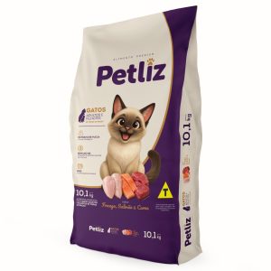 Ração Petliz Premium para Gatos Adultos e Filhotes 10,1 kg