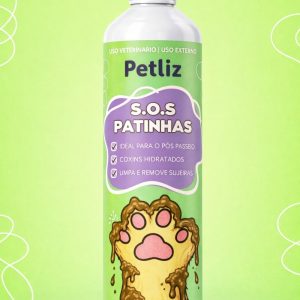 Petliz S.O.S Patinhas 120ml – Limpeza e Hidratação dos Coxins
